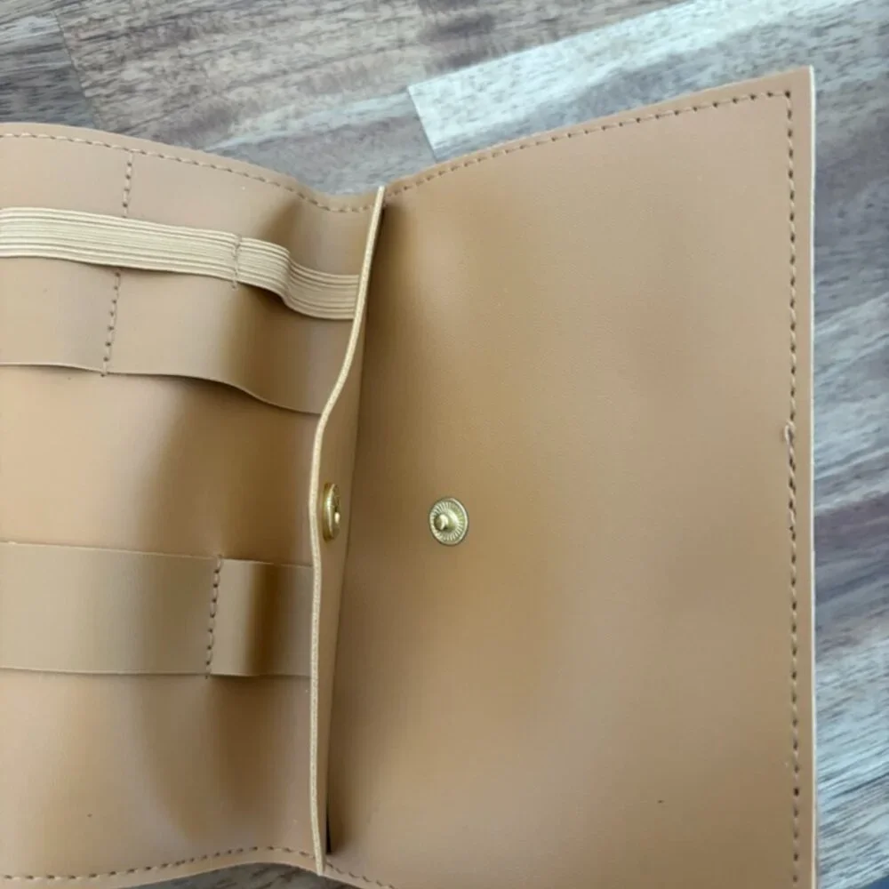 GLASS LADDER & CO KATHERINE TECH ORGANIZER ROLL HONEY Faux‎ Leather Travel Bag